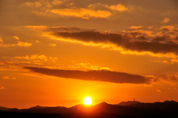 夕日
