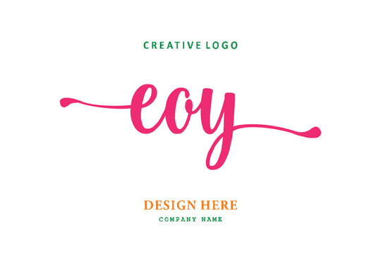EOY lettering logo is simple, easy to understand and authoritativePrint