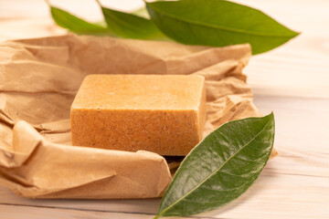 Olive oil soap from Aleppo. Natural,traditionalBar of Aleppo Soaps, traditional Syrian product