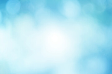 Light blue Leaf background. Blurred leaves and circular bokeh. Abstract for design and wallpaper. © kikk