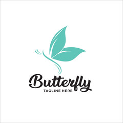 Obraz premium butterfly logo design template silhouette vector icon