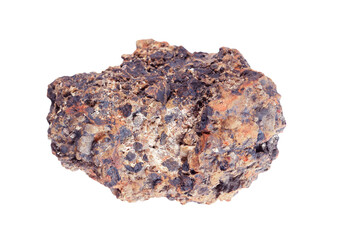 Granite stones, rock isolated on white background