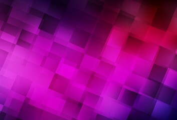 Dark Pink vector background with rectangles.