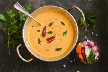 Homemade Coconut  chutney, Indian tomato chutney dip. onion chilli  Nariyal Chutney Kerala India. roasted garlic marinara tomato sauce , kaara chutney spicy red chutney, served with idli and dosa. 