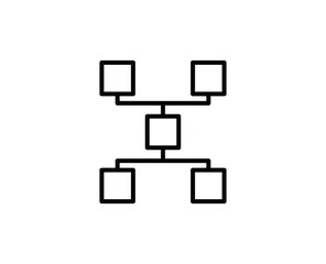 Hierarchy line icon