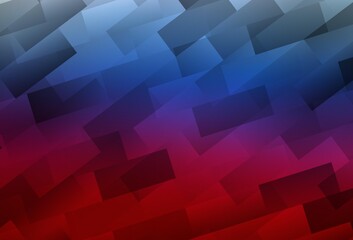 Obraz premium Light Blue, Red vector background in polygonal style.