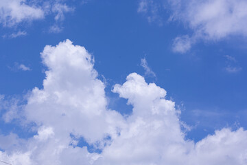 view of blue sky and cloud ; nature background