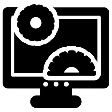 
Html source code of a web page with gear wheel sign, web development 
