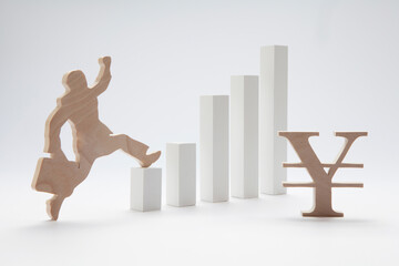 円とグラフとビジネスマン