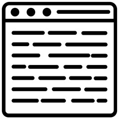 Obraz premium Binary code interface flat icon 