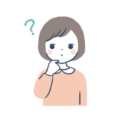 考え込む女の子