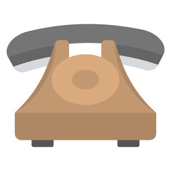 
Retro telephone set for telecommunication 
