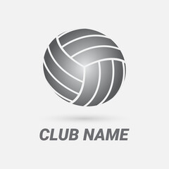 volleyball logo icon. modern vector illustration