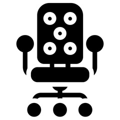 

A revolving office chair also known to be swivel chair
