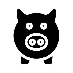 
Piggy bank under umbrella, money saving concept flat vector icon
