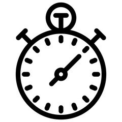 
Countdown with this stopwatch flat icon design
