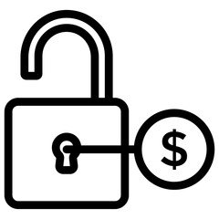 
Flat vector icon design of financial protection
