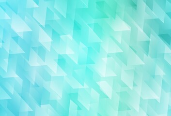 Fototapeta premium Light Green vector pattern in square style.