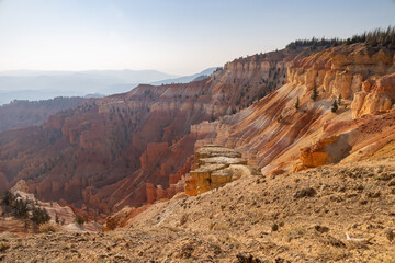 Afternoon sunny view of the landscape of Cedar Breaks National Monument