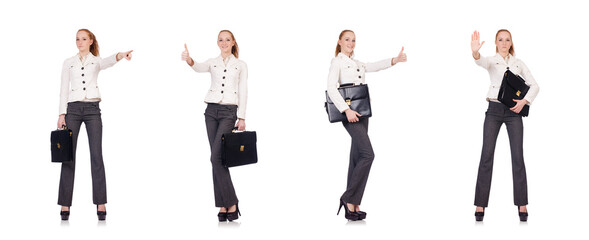 Obraz premium Woman businesswoman isolated on white