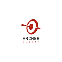 Archery practice target board Logo Icon Design Vector