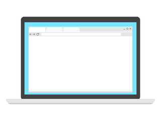 パソコンに表示されたウェブブラウザ