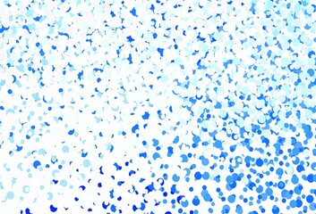 Light Pink, Blue vector texture with disks.