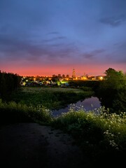 Fototapeta premium sunrise over the river