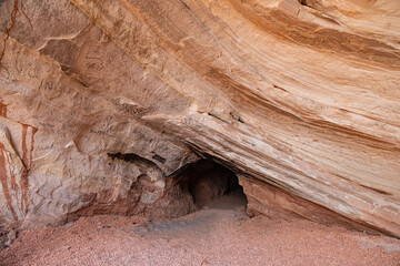 Exterior view of The Moqui Cave
