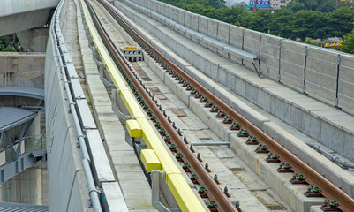 Fototapeta premium Bts Skytrain Railway Electrification System