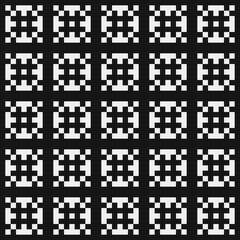 Fototapeta premium Abstract Cross Pattern Dots Logo generative computational art illustration