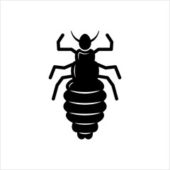 Louse Icon, Lice Icon, Wingless Insect, Obligate Parasite