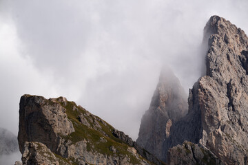 Seceda in Wolken