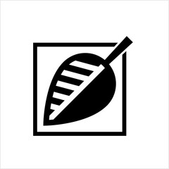 Leaf Icon, Appendage Growing From The Stem Of A Plant, Organ Of A Vascular Plant