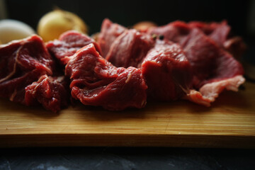 raw lamb chops
