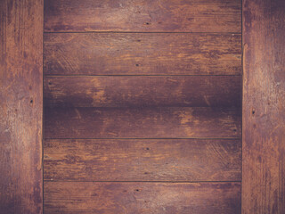 Old wooden table as background