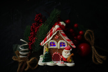 christmas tree and snowman