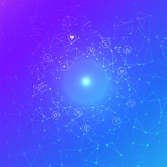 Abstract polygonal space