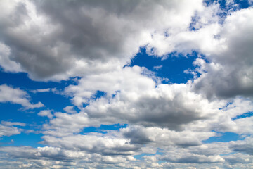 Blue sky background with white clouds