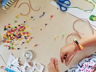 child drawing on the wall