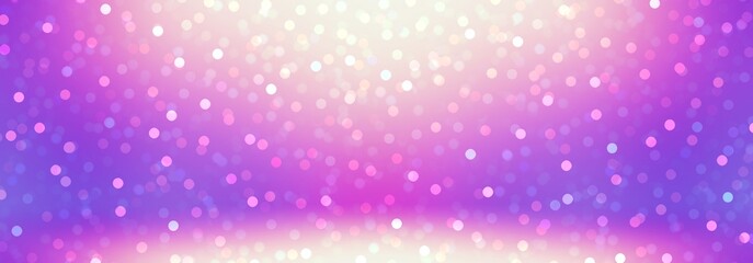 Christmas shimmer luxury fantasy illustration. Shiny bokeh fly on pink lilac background 3d. Glitter pattern.