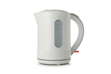 Modern electric kettle isolated on white background