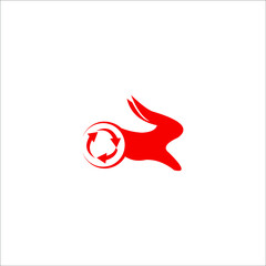 illustration logo vector rabbit icon