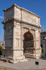 Arch of Titus in Rome, Italy