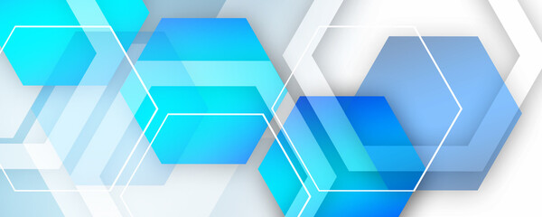 hexagons pattern. Geometric abstract background with simple hexagonal elements. Medical, technology or science design
