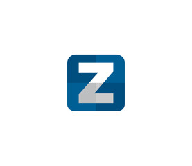 Z Alphabet Modern Icon Style Simple Logo Design Concept
