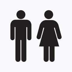 man and woman icon vector