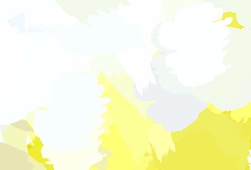 Obraz premium Light Yellow vector background with abstract shapes.