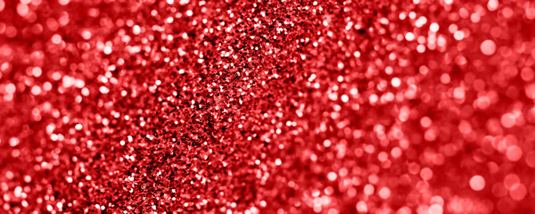 Bright red glitter abstract background