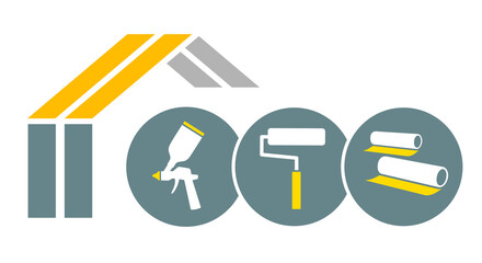House painting graphic in vector quality.